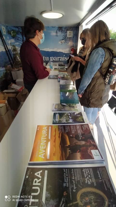 Autobús escenario turismo Jaén