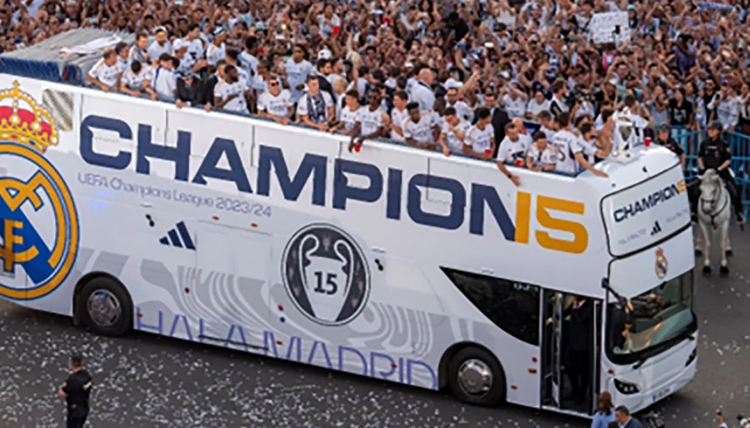 Celebración del Real Madrid por la 15 Champions